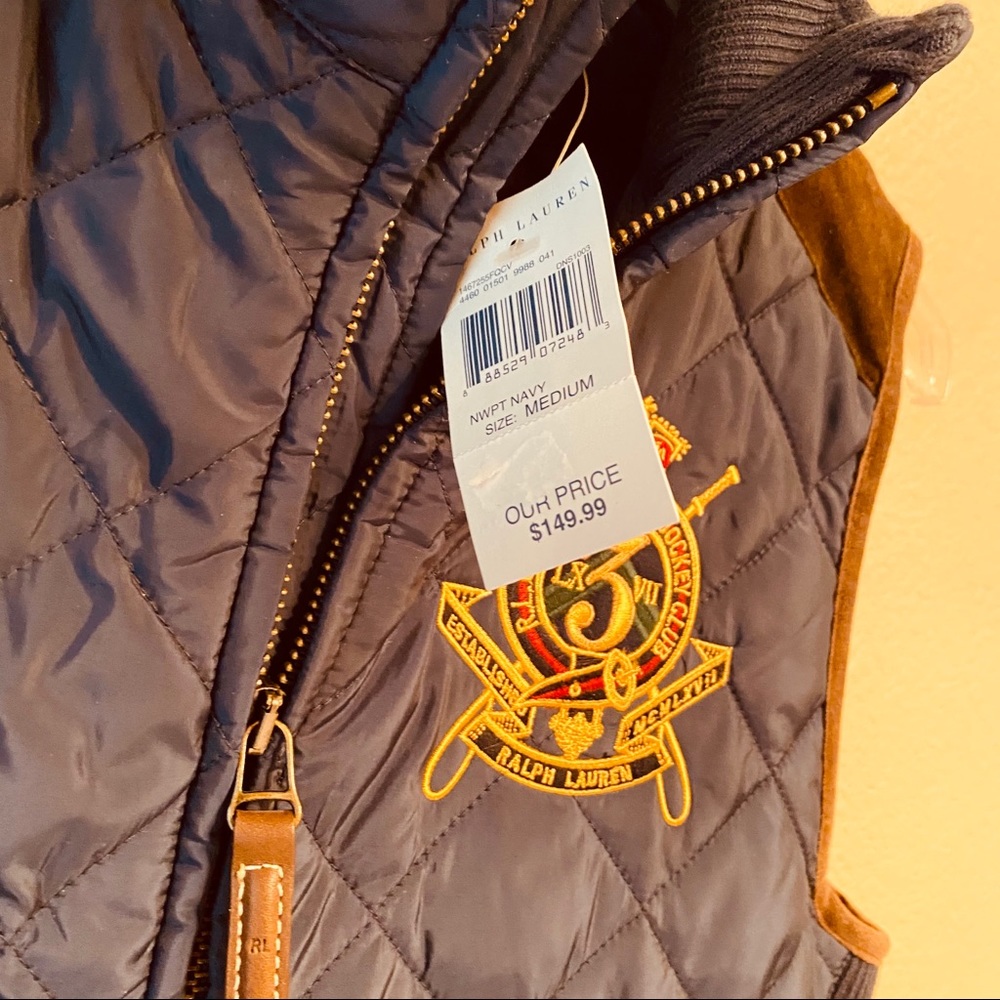 Ralph Lauren vest quilted embroidered logo - Picture 9 of 14
